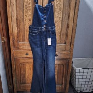 Judy Blue Dark Blue Denim Overalls